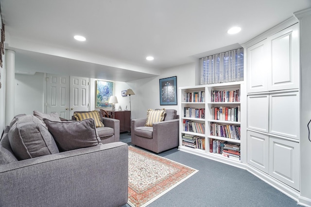674 Foxdale Ave, Winnetka, IL 60093 - living room with carpet flooring and recessed lighting