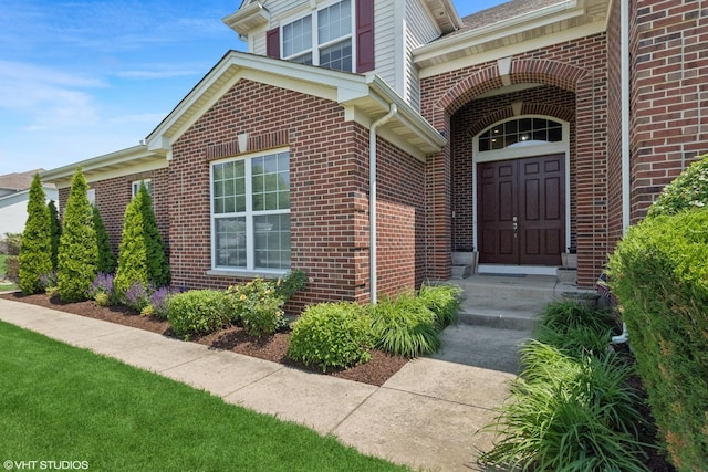 2621 Hastings Ct, Gurnee, IL 60031 - doorway to property with brick siding