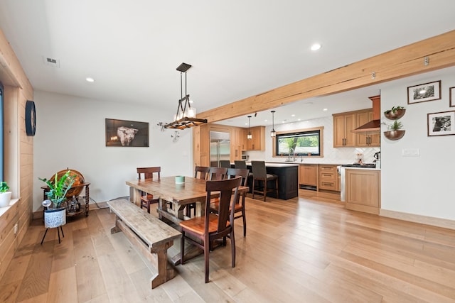 3N544 Bittersweet Rd, Saint Charles, IL 60175 - dining area with light wood-style flooring and recessed lighting