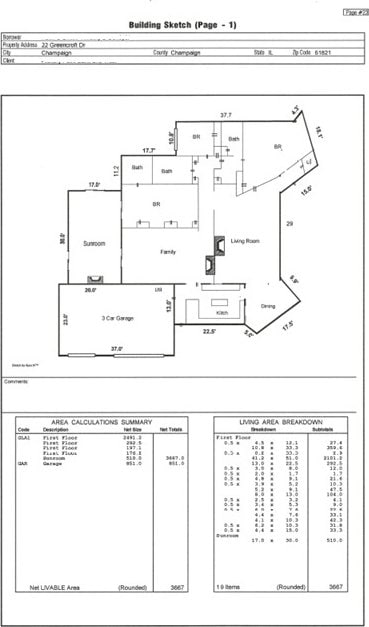 22 Greencroft Dr, Champaign, IL 61821 - home floor plan