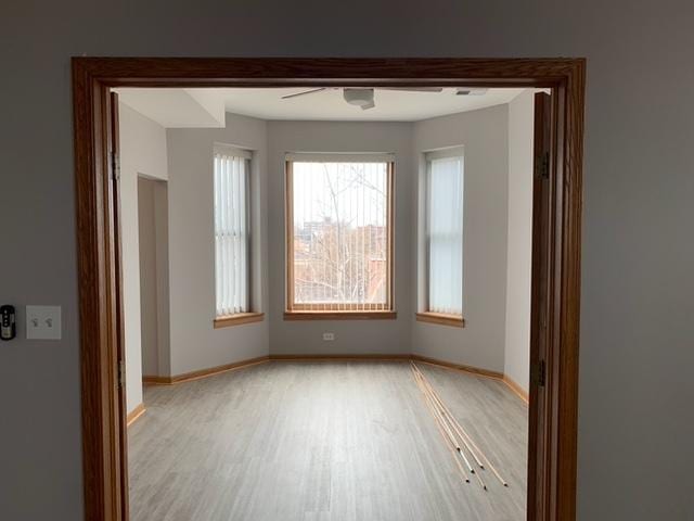 3116 S Canal St, Chicago, IL 60616 - empty room with light wood-style flooring and baseboards