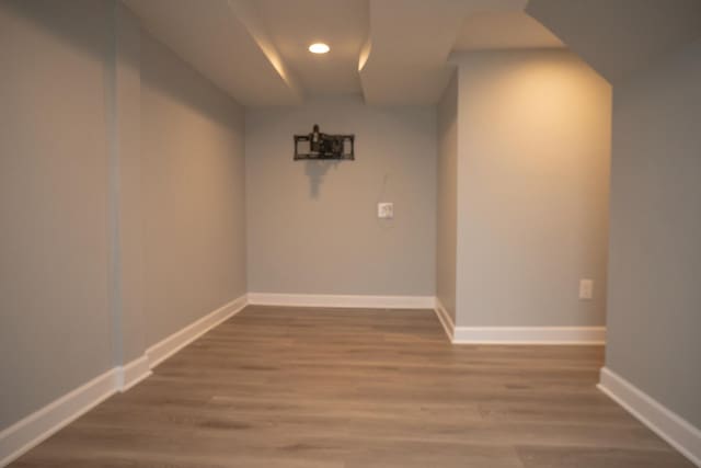 480 E 163rd St, South Holland, IL 60473 - unfurnished room featuring wood finished floors, baseboards, and recessed lighting