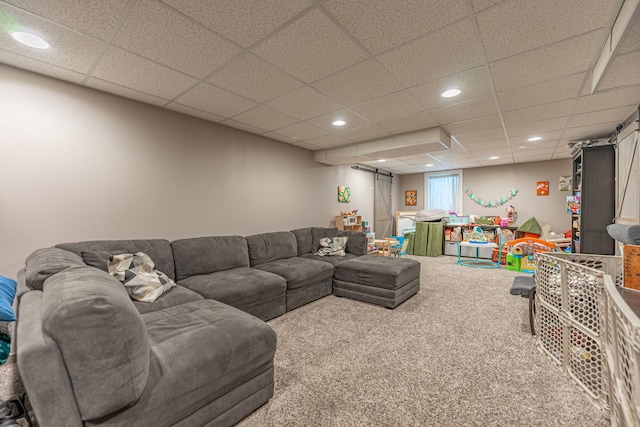 5724 Pierce Ln, South Beloit, IL 61080 - living area with carpet flooring and recessed lighting