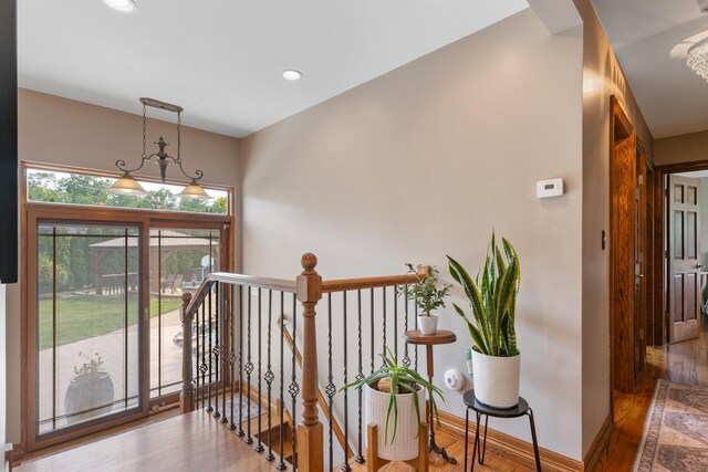 11111 Doogan Ave, Willow Springs, IL 60480 - foyer with wood finished floors, recessed lighting, and baseboards