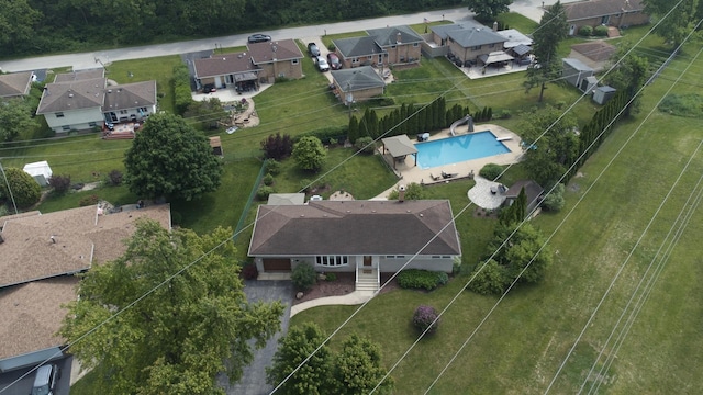 11111 Doogan Ave, Willow Springs, IL 60480 - aerial view of residential area with a pool area