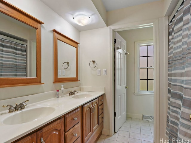 275 Surrey Ln, Barrington, IL 60010 - bathroom with tile patterned flooring and double vanity