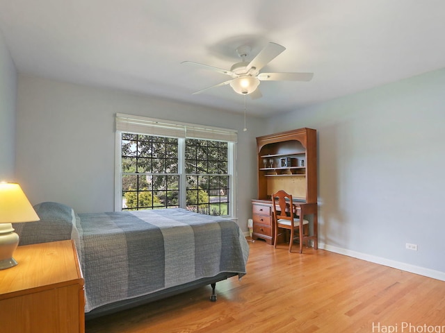 275 Surrey Ln, Barrington, IL 60010 - bedroom featuring wood finished floors and ceiling fan