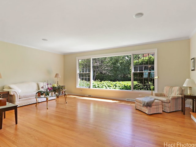 275 Surrey Ln, Barrington, IL 60010 - living room with crown molding, healthy amount of natural light, and wood finished floors