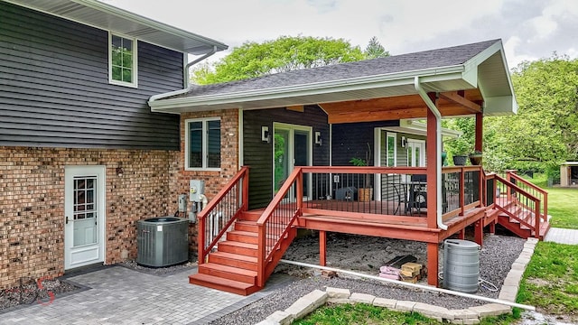 2531 E 1669th Rd, Ottawa, IL 61350 - deck featuring cooling unit and stairs