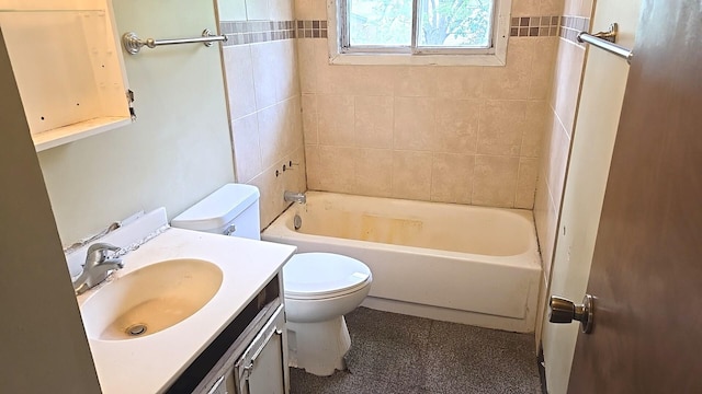 17710 Hillcrest Dr, Country Club Hills, IL 60478 - full bath with toilet, vanity, and shower / bathtub combination