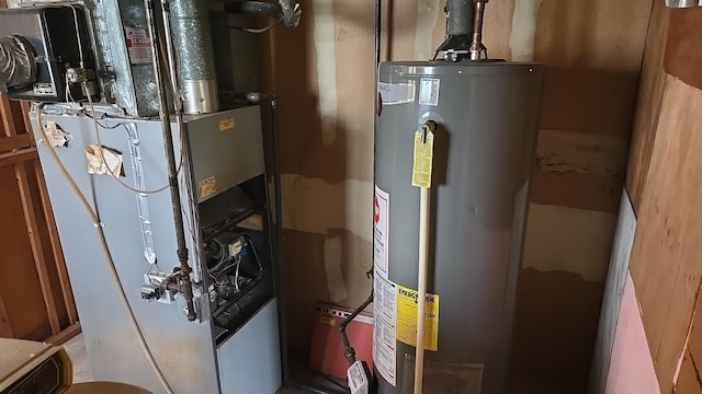 17710 Hillcrest Dr, Country Club Hills, IL 60478 - utility room featuring water heater and heating unit