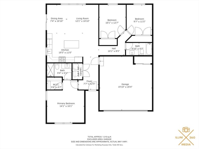 3311 Memory Ln E, Unit East, Urbana, IL 61802 - room layout