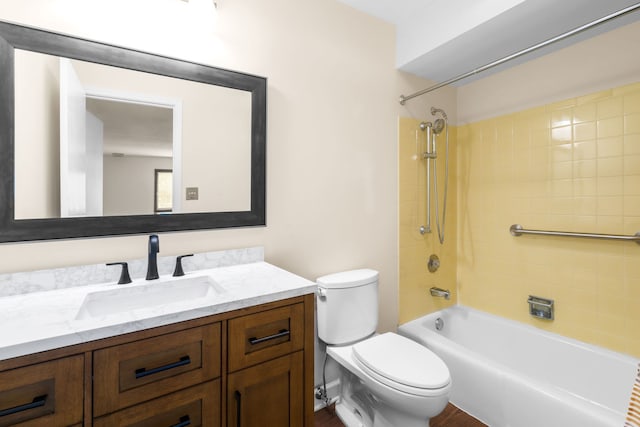 3350 N Carriageway Dr Unit 208, Arlington Heights, IL 60004 - bathroom featuring toilet, vanity, and  shower combination