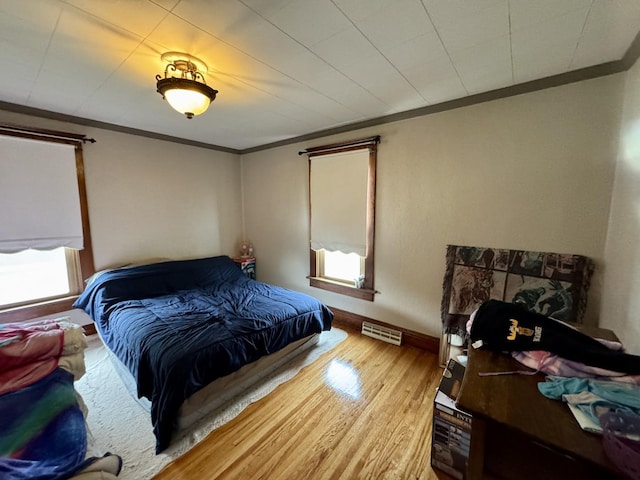 236 S Randolph St, Princeton, IL 61356 - bedroom with ornamental molding, wood finished floors, and baseboards