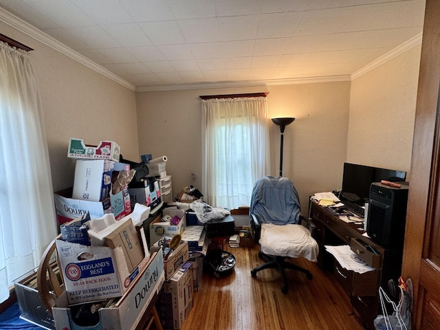236 S Randolph St, Princeton, IL 61356 - office featuring wood finished floors and ornamental molding