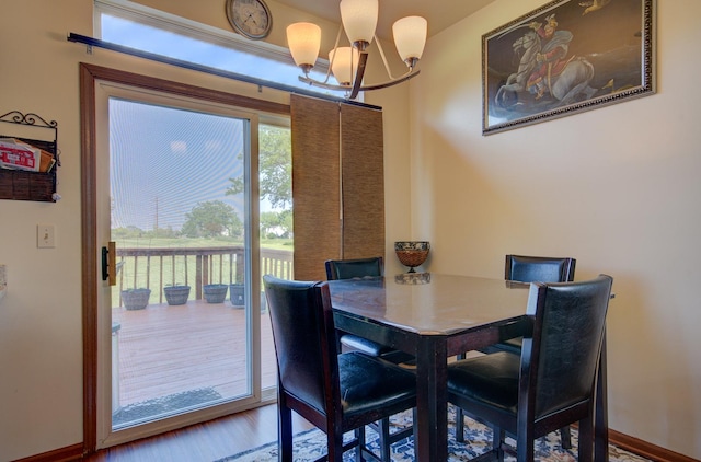 14005 Danbury Dr, Plainfield, IL 60544 - dining space with a chandelier and wood finished floors