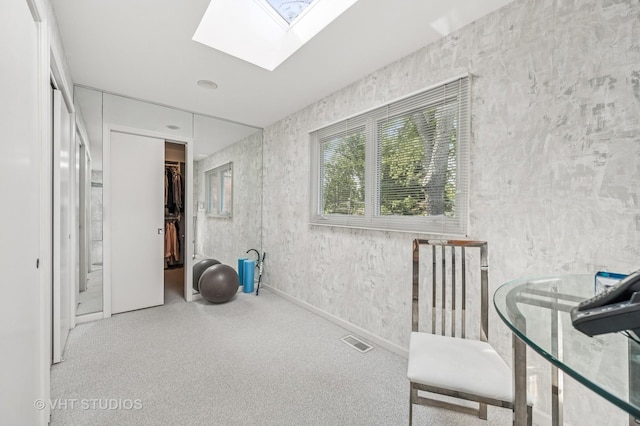 2620 Marian Ln, Wilmette, IL 60091 - workout room with a skylight