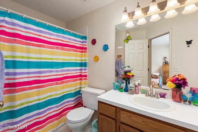 1312 Shawford Way Unit 1312, Elgin, IL 60120 - full bathroom featuring vanity, toilet, and a shower with shower curtain