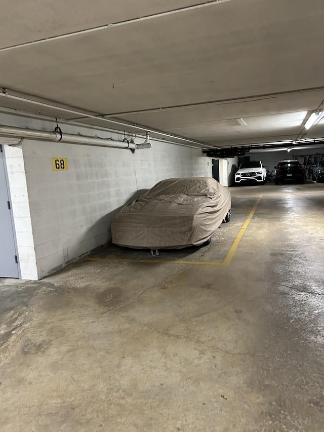 6700 S Brainard Ave Unit 104, Countryside, IL 60525 - parking garage featuring concrete block wall