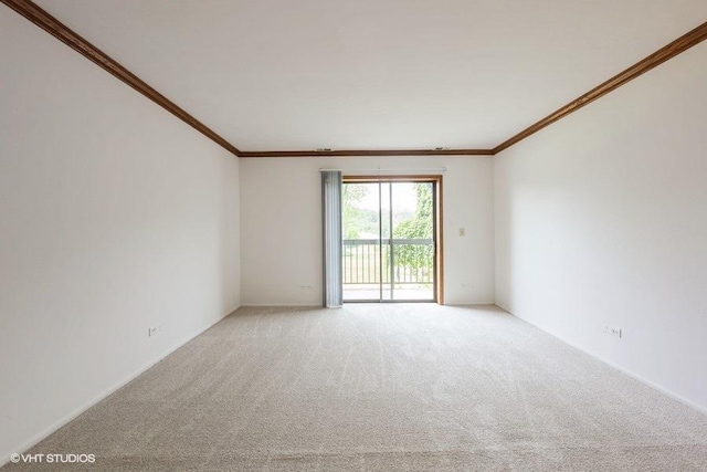 6700 S Brainard Ave Unit 104, Countryside, IL 60525 - unfurnished room with ornamental molding and light carpet