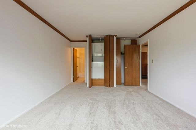 6700 S Brainard Ave Unit 104, Countryside, IL 60525 - unfurnished bedroom featuring crown molding and light colored carpet