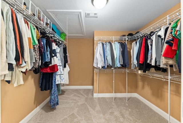 655 Thornwood Dr, Naperville, IL 60540 - spacious closet featuring attic access and carpet flooring