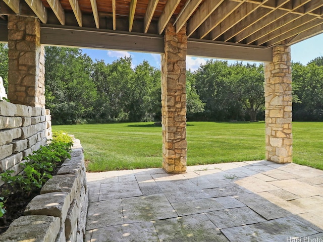 273 Donlea Rd, Barrington Hills, IL 60010 - view of patio / terrace featuring view of scattered trees