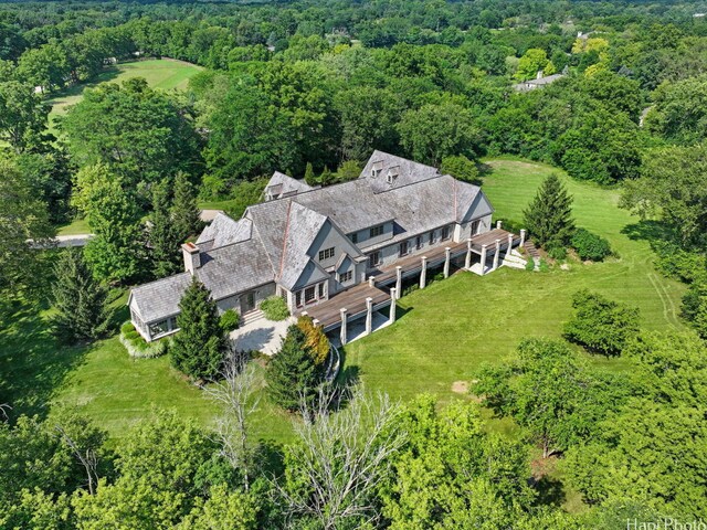 273 Donlea Rd, Barrington Hills, IL 60010 - view of subject property with a forest