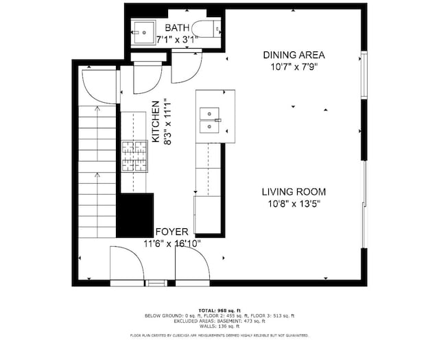 830 E Hillside Ave Unit 830, Barrington, IL 60010 - view of property floor plan