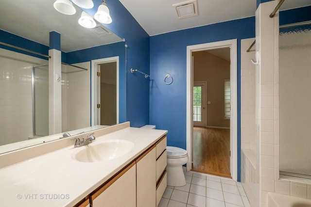 1949 N Charter Point Dr Unit 0, Arlington Heights, IL 60004 - bathroom with tile patterned flooring, vanity, and toilet