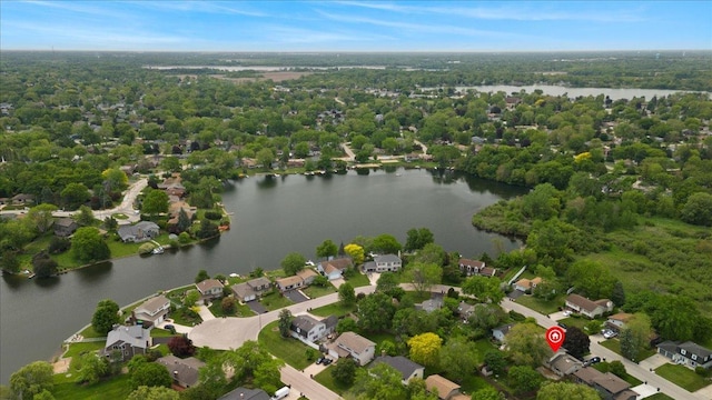 391 Northgate Rd, Lindenhurst, IL 60046 - aerial view of property's location with a large body of water and nearby suburban area