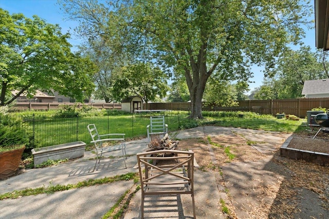 391 Northgate Rd, Lindenhurst, IL 60046 - view of patio / terrace featuring a fire pit