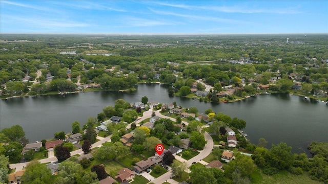 391 Northgate Rd, Lindenhurst, IL 60046 - bird's eye view of a large body of water