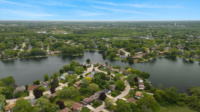 391 Northgate Rd, Lindenhurst, IL 60046 - aerial perspective of suburban area with a large body of water