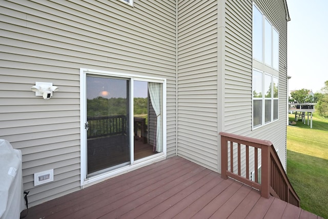 2621 Connolly Ln, West Dundee, IL 60118 - wooden deck with a yard