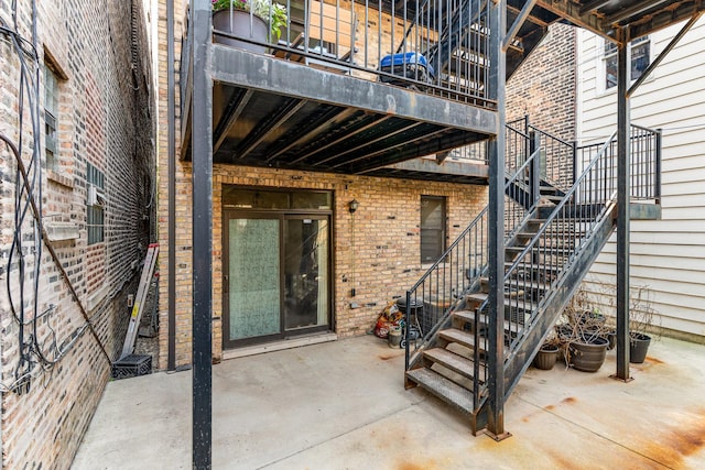 3134 S Morgan St, Chicago, IL 60608 - entrance to property featuring brick siding and a patio