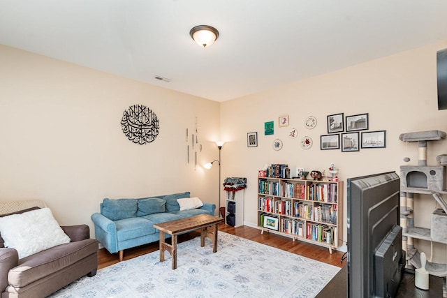 3134 S Morgan St, Chicago, IL 60608 - living room featuring wood finished floors and baseboards