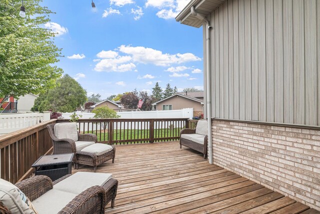 13641 W Ironwood Cir, Homer Glen, IL 60491 - wooden deck featuring a fenced backyard