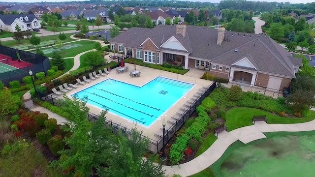 3 Joshua Ct, South Barrington, IL 60010 - community pool featuring a patio area