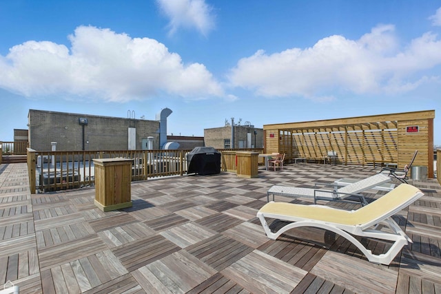 3150 N Sheffield Ave Unit 205, Chicago, IL 60657 - view of wooden terrace