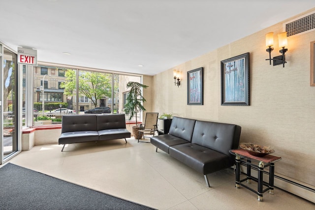 1050 W Columbia Ave Unit 3H, Chicago, IL 60626 - building lobby with a wall of windows