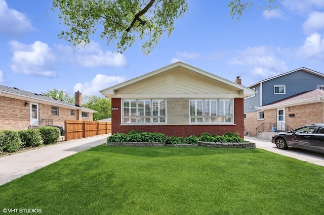 9519 Kolmar Ave, Skokie, IL 60076 - view of front of home with brick siding