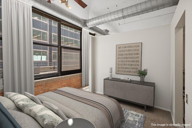 130 S Canal St Unit 210, Chicago, IL 60606 - carpeted bedroom with baseboards