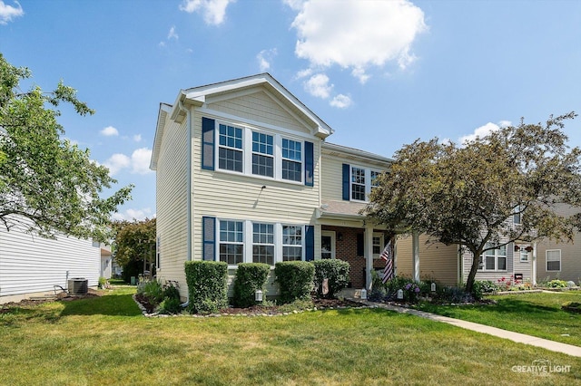 28 Waterbury Cir, Oswego, IL 60543 - traditional-style home with a front lawn