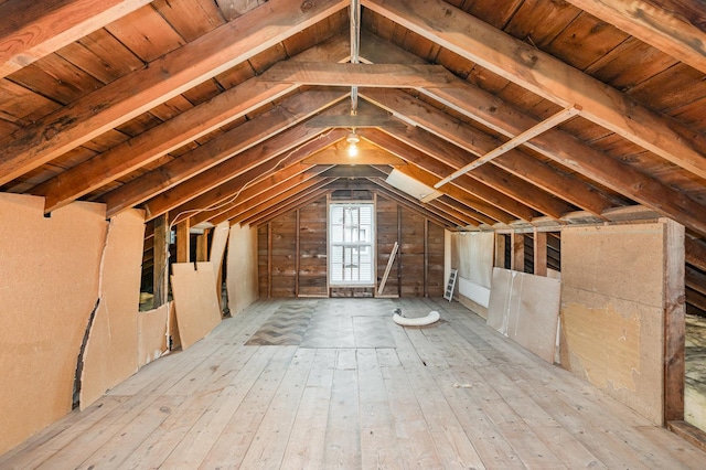 424 Robinson St, Earlville, IL 60518 - view of unfinished attic