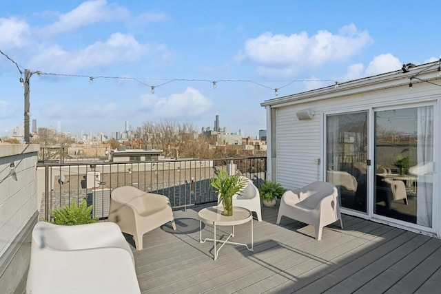 1632 W Erie St Unit 3, Chicago, IL 60622 - wooden terrace featuring a view of city