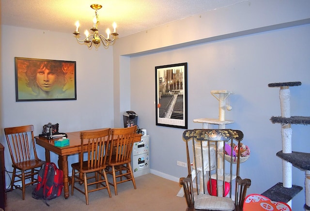 2201 S Stewart Ave Unit 5H, Lombard, IL 60148 - carpeted dining area with a chandelier