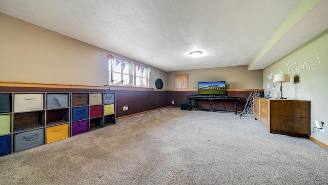 3894 E Whippoorwill Ln, Byron, IL 61010 - office space featuring carpet flooring, baseboards, and a textured ceiling