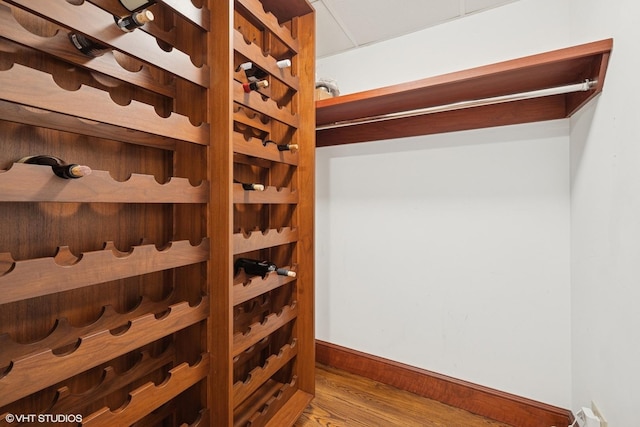 161 E Chicago Ave Unit 39F, Chicago, IL 60611 - wine area featuring wood finished floors and baseboards