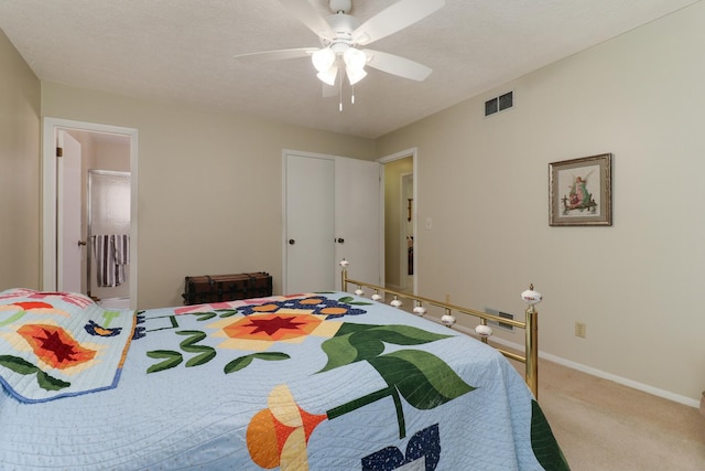 41 Brandywine Ct Unit 41, Bloomington, IL 61704 - carpeted bedroom featuring baseboards and a ceiling fan